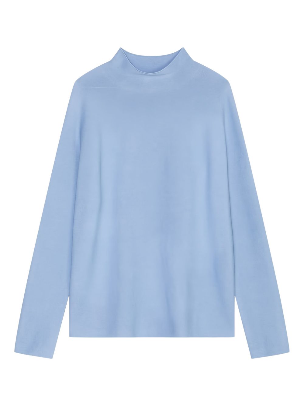 High-neck T-shirt - Blue
