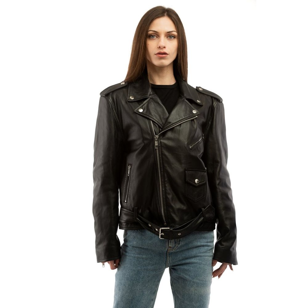 Moto Leather Jacket — Black