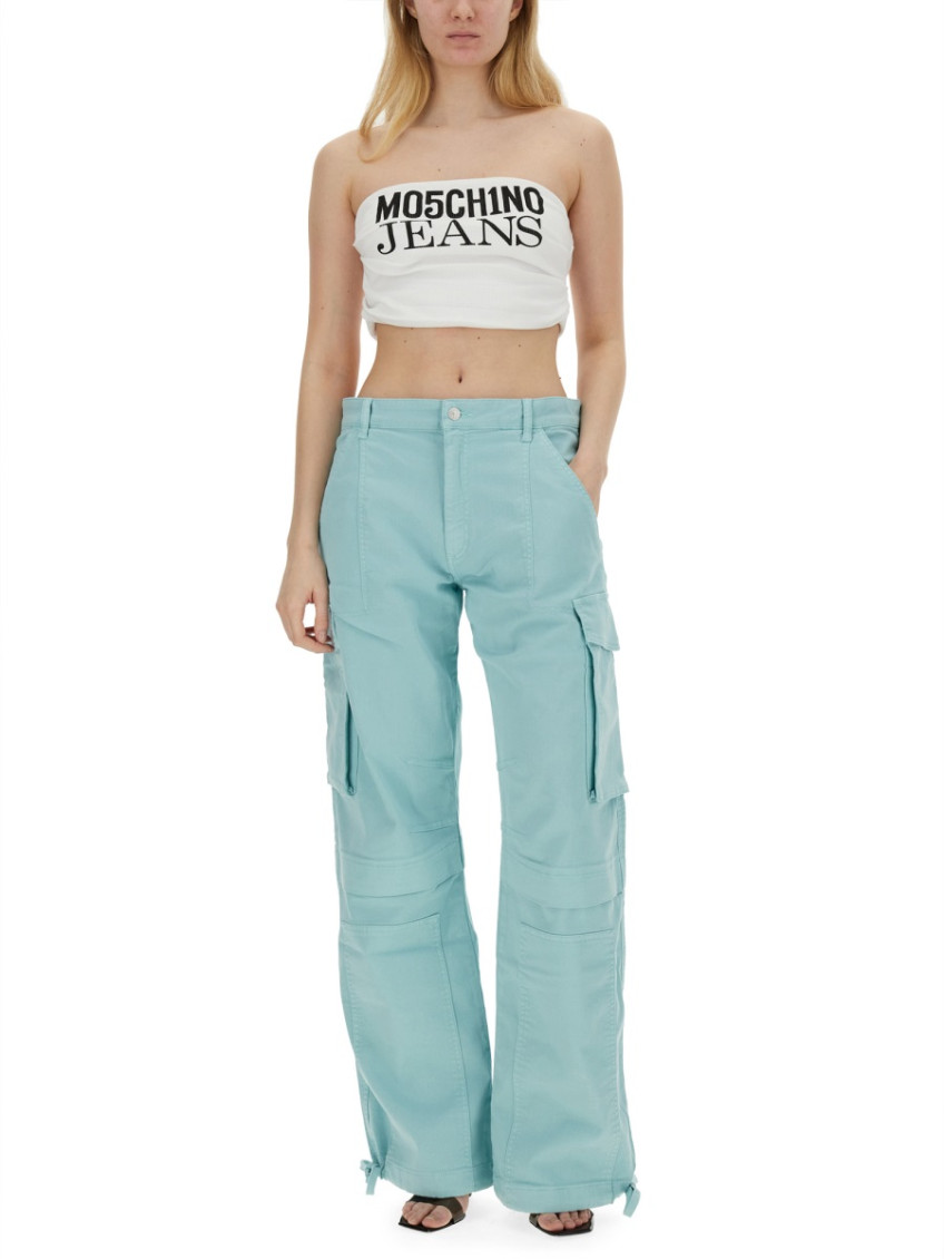 Moschino - cargo utility pants wide leg