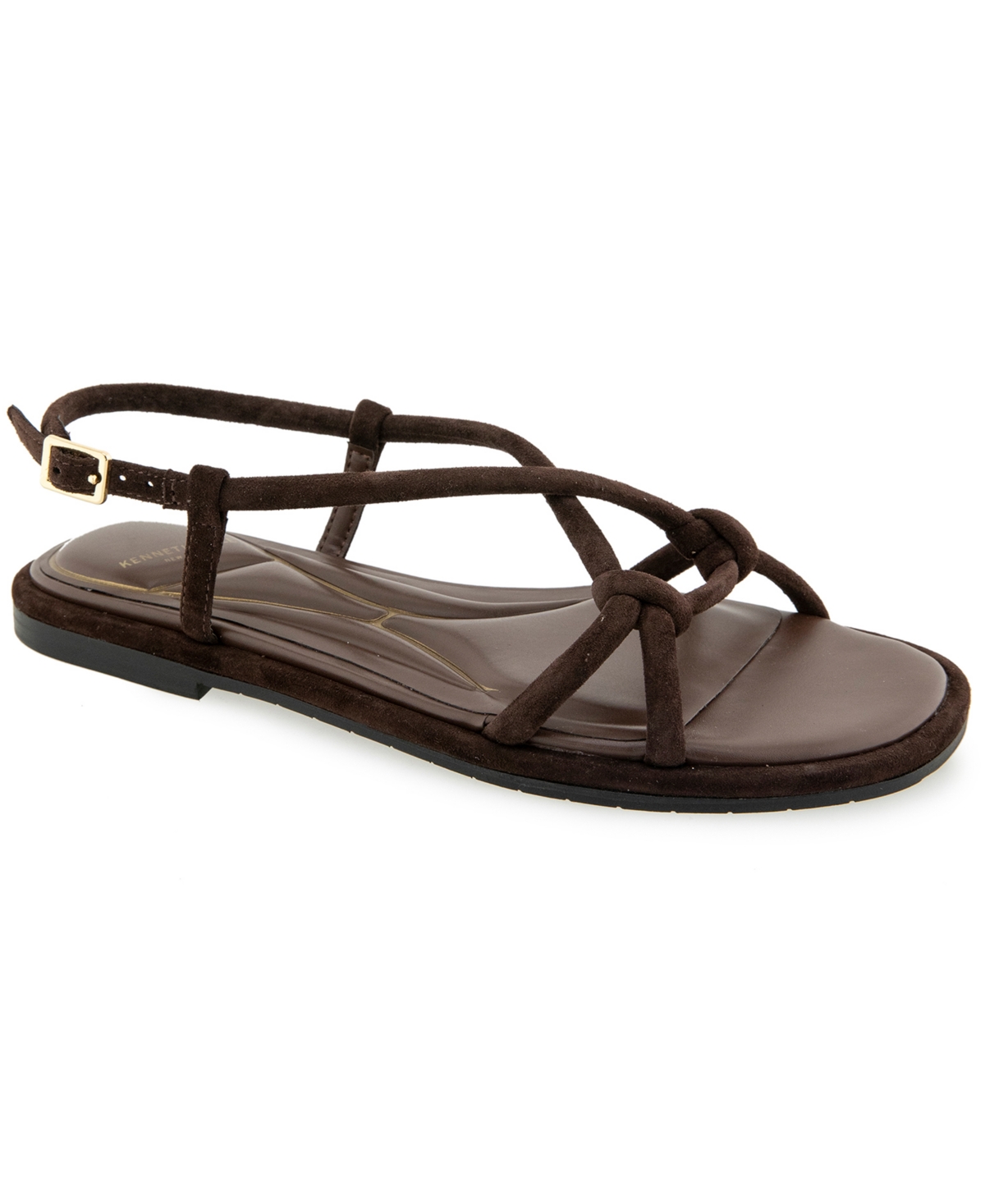 Women's Paria Strappy Flat Sandals - Chocolate Suede