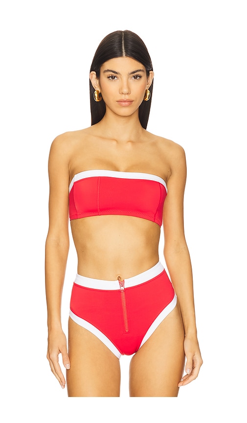 GIGI C x REVOLVE Zoe Bikini Top in Red. -  M also in L