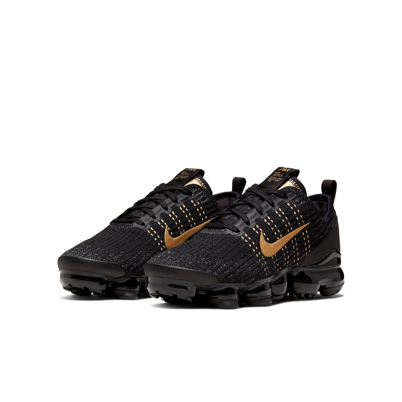 (GS) Air VaporMax Flyknit 3 'Black Gold'