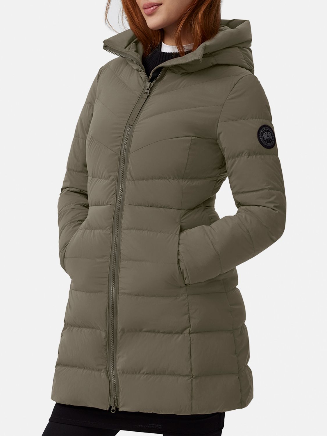 Clair hooded puffer coat - Black