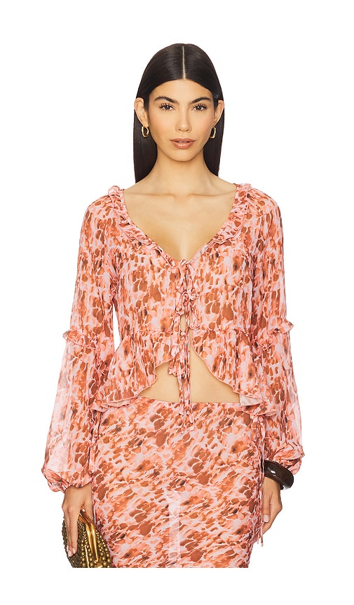 SNDYS St. Ives Top in Pink.  S. Also in L, M