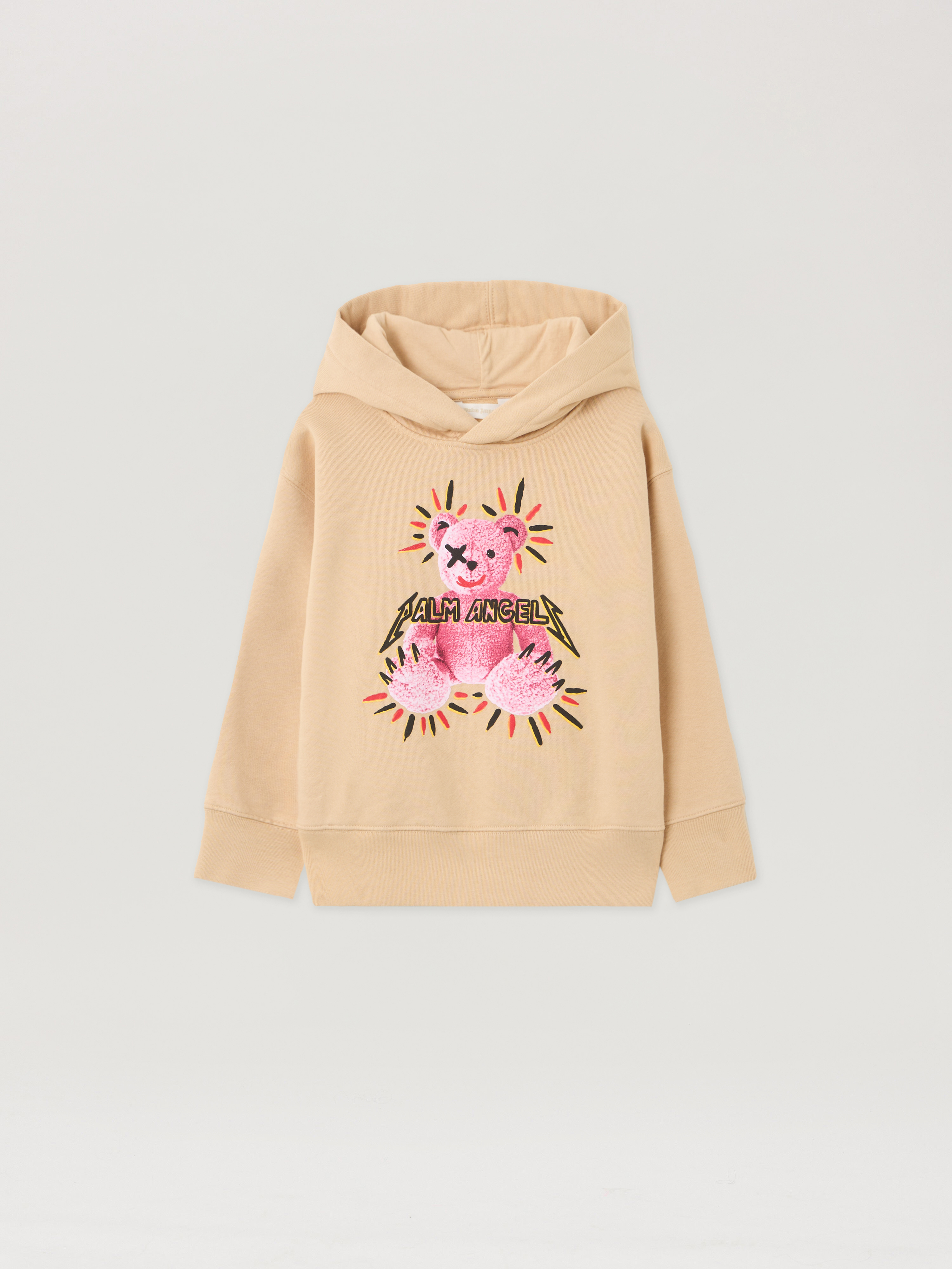 Pa Punk Bear Regular Hoodiee Kids  Beige