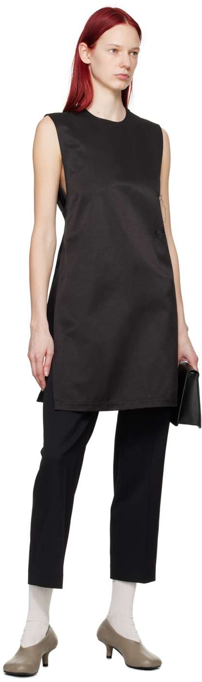MM6 Maison Margiela Black Self-Tie Minidress