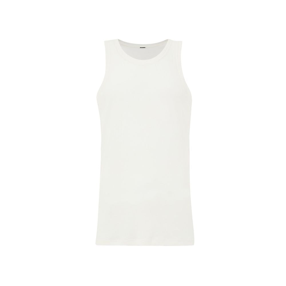 Cotton Gauze Tank Top — White