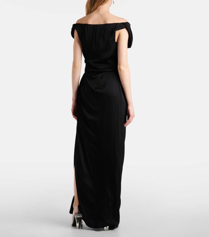 Ginnie draped jersey maxi dress