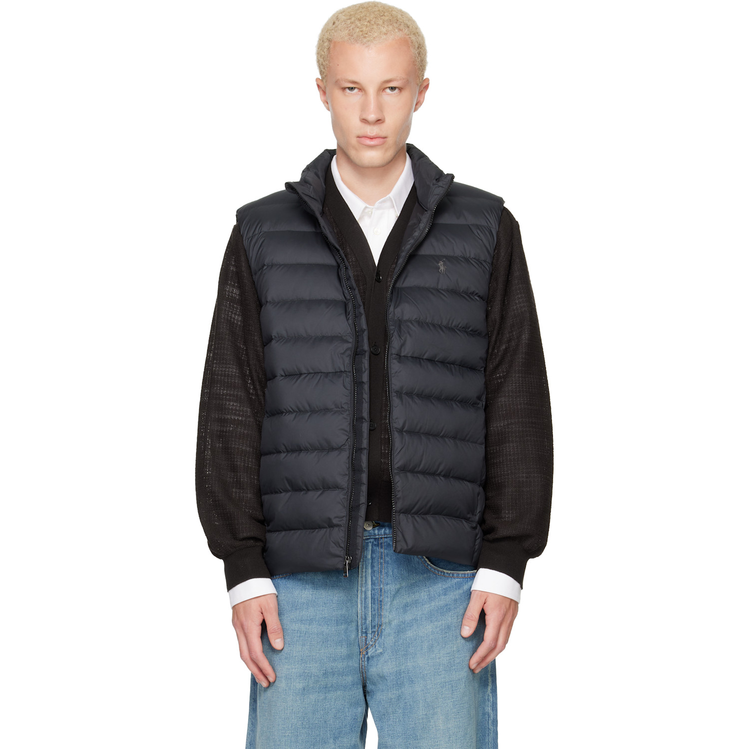 Black Perpetual Insulated Down Vest