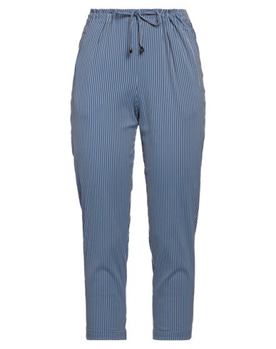 Nenè Woman Pants Azure Size 12 Cotton, Polyester, Elastane