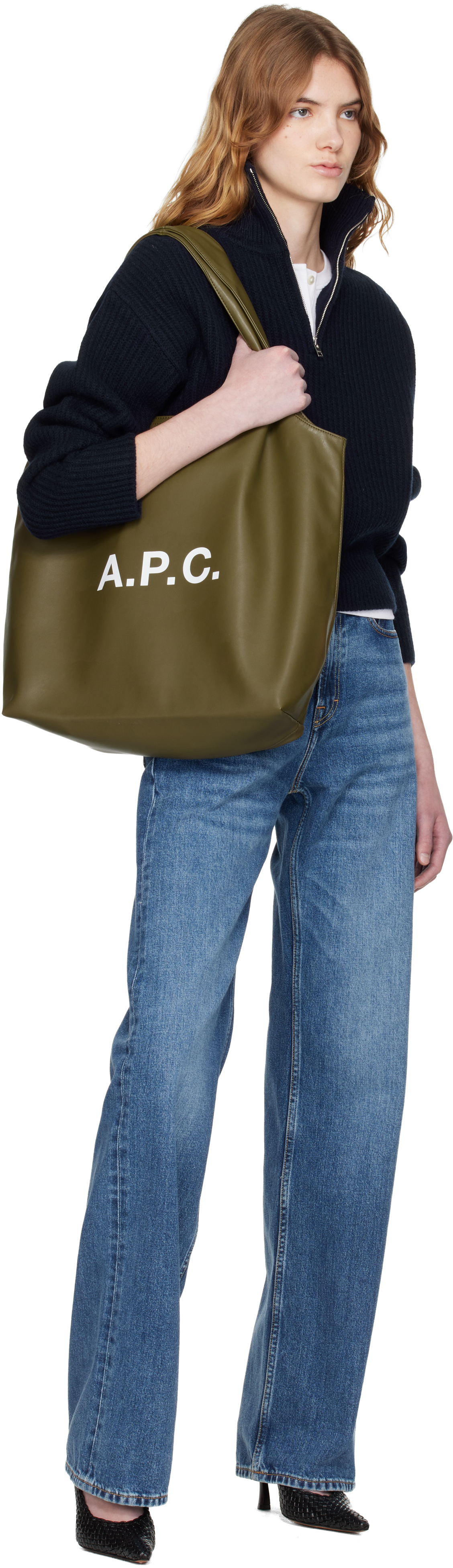 Khaki Ninon Small Tote