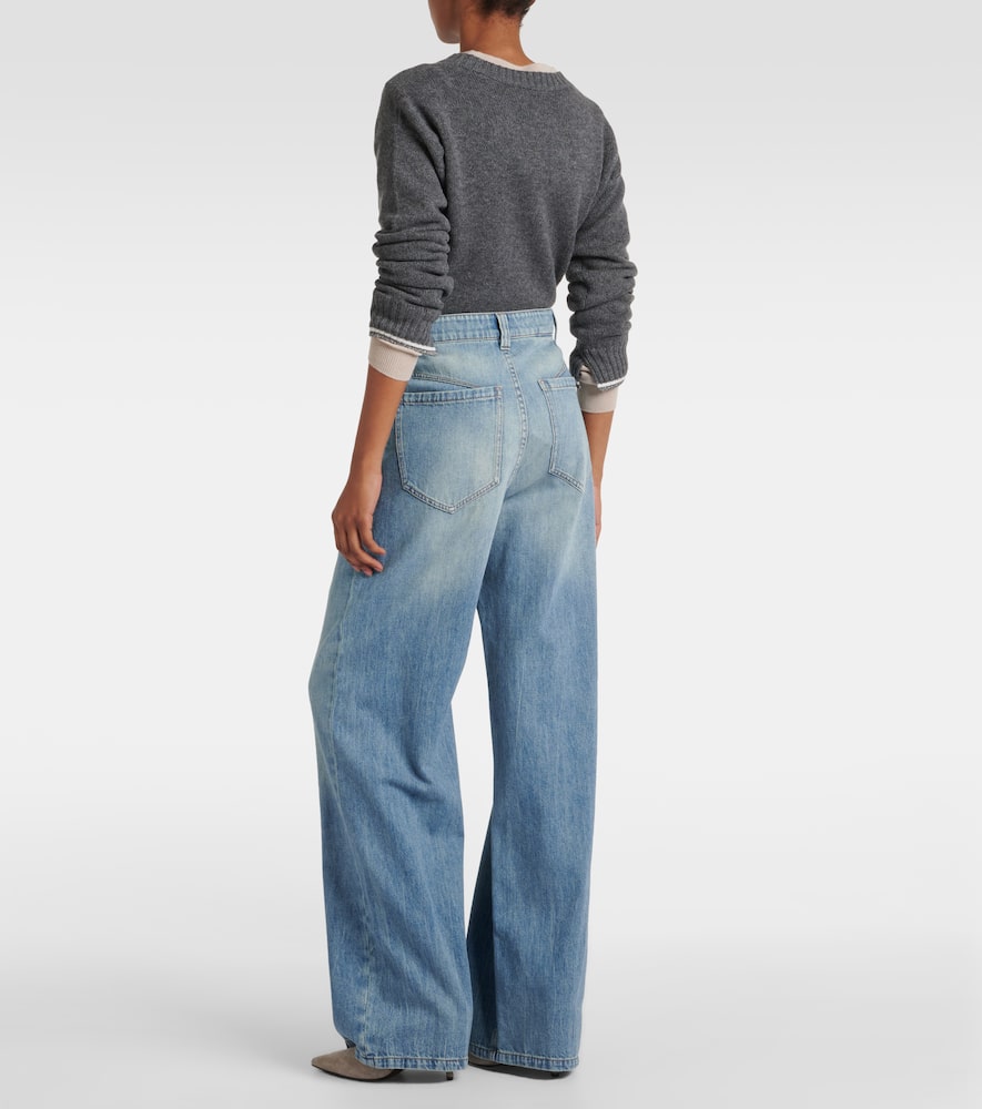 High-rise wide-leg jeans