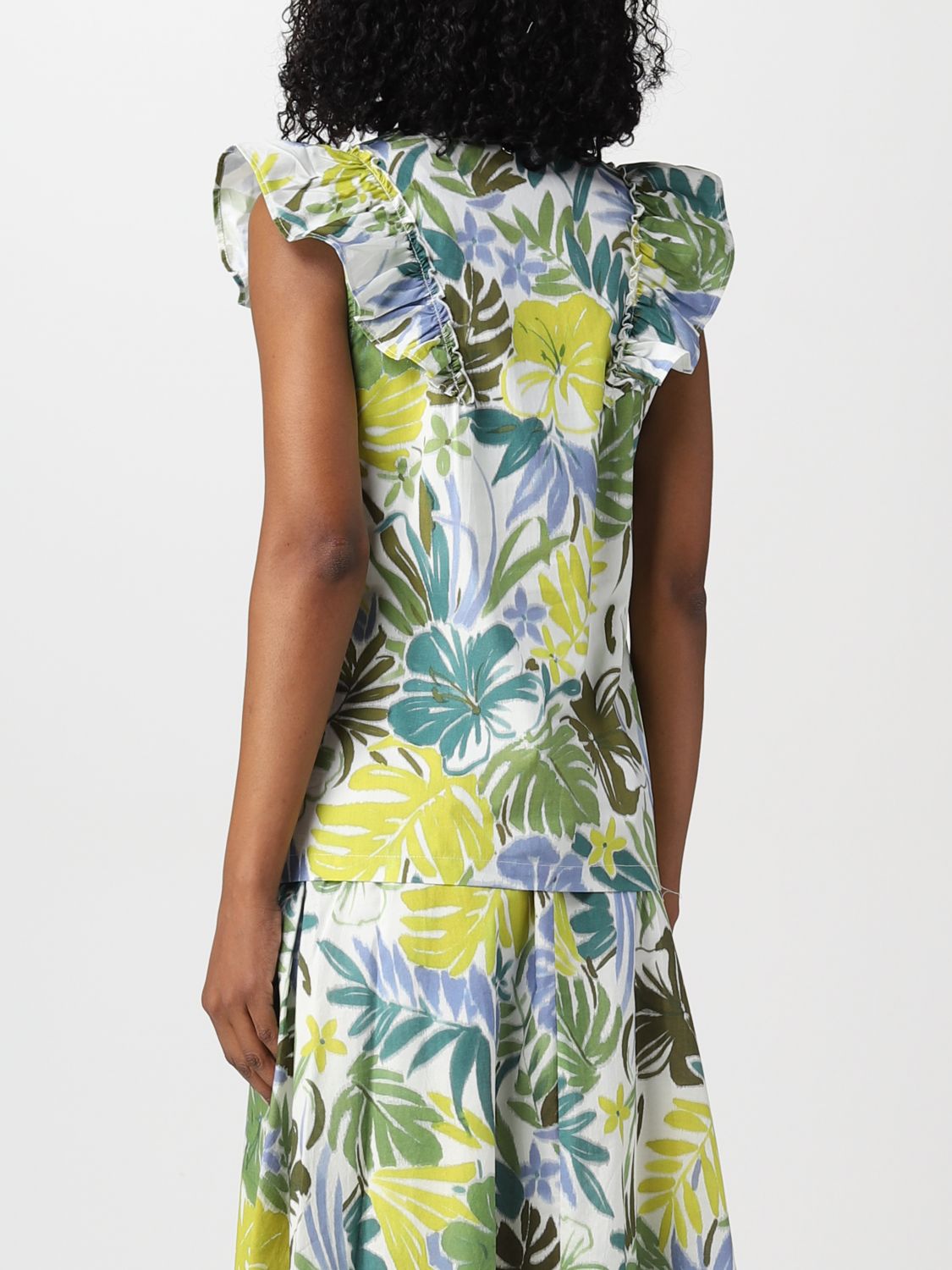 Top Woman color Green
