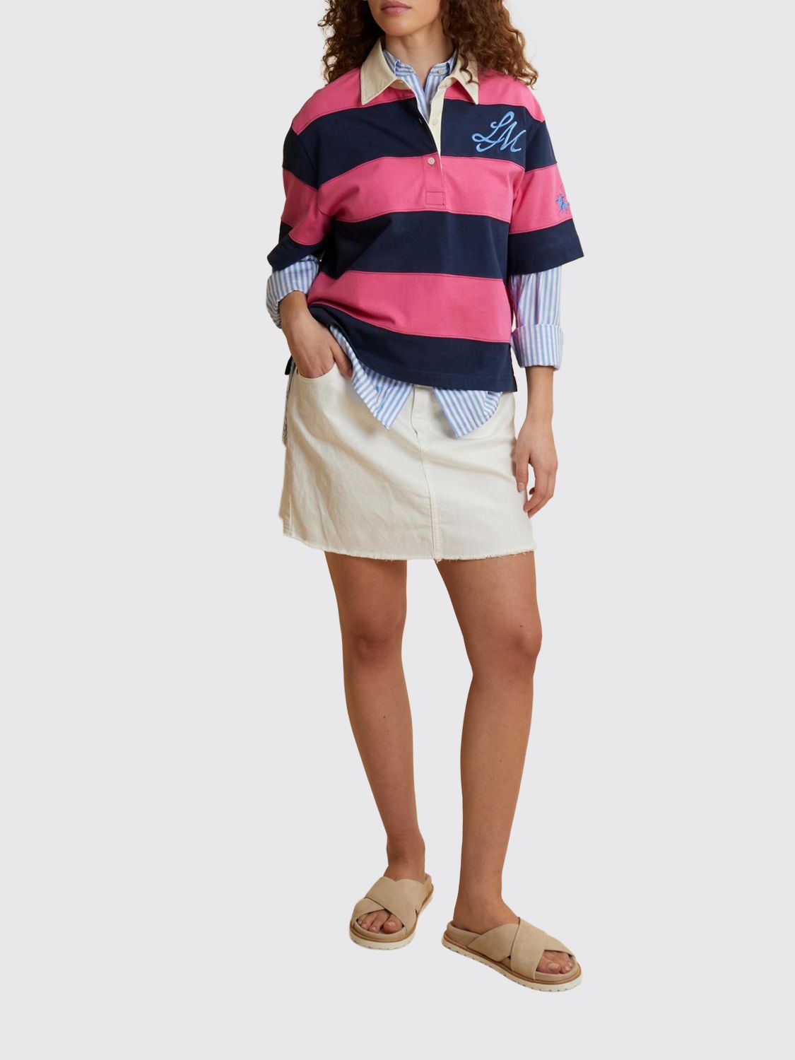 Polo Shirt Woman color Navy