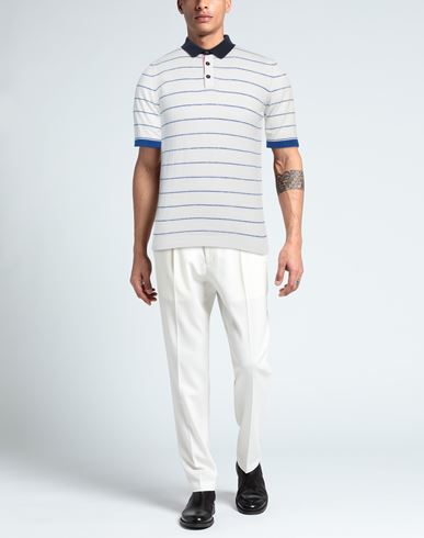 Man Sweater White Size 38 Cotton, Linen, Polyester