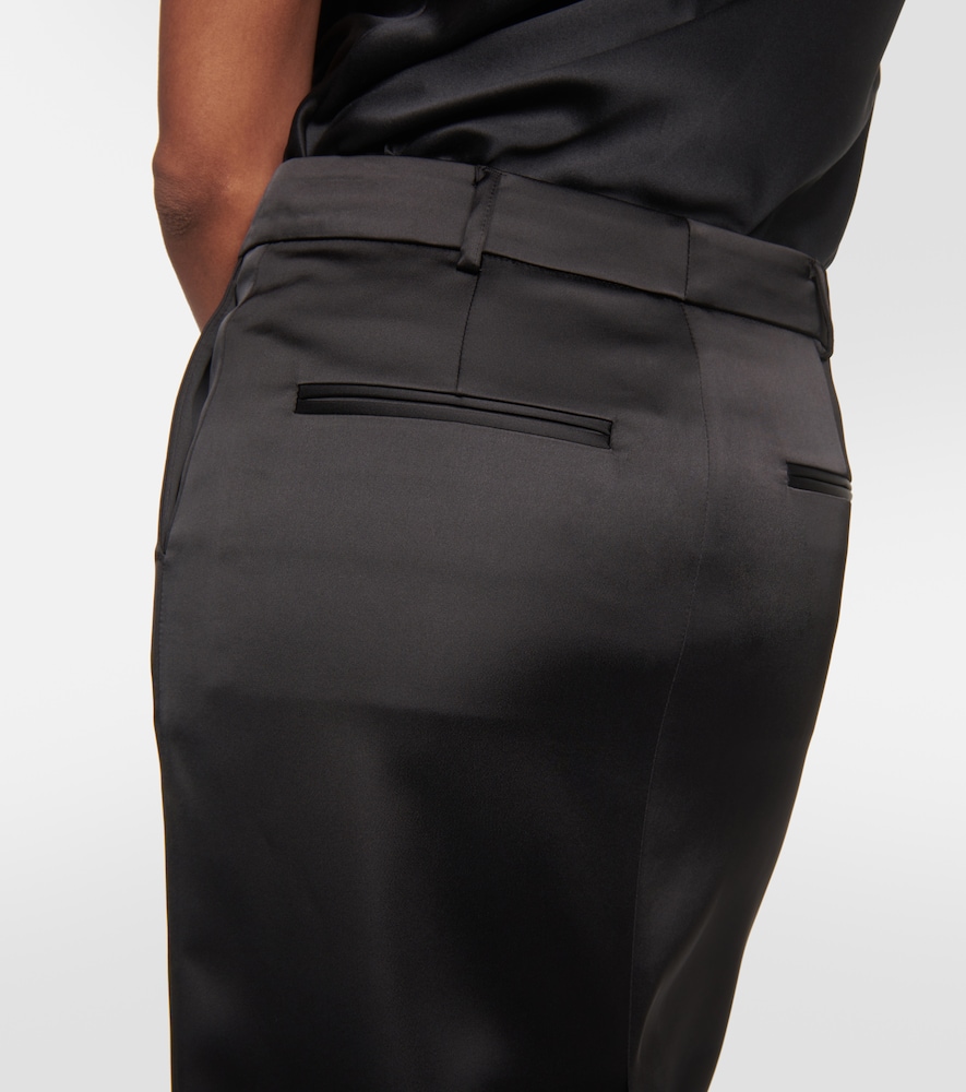Satin maxi skirt