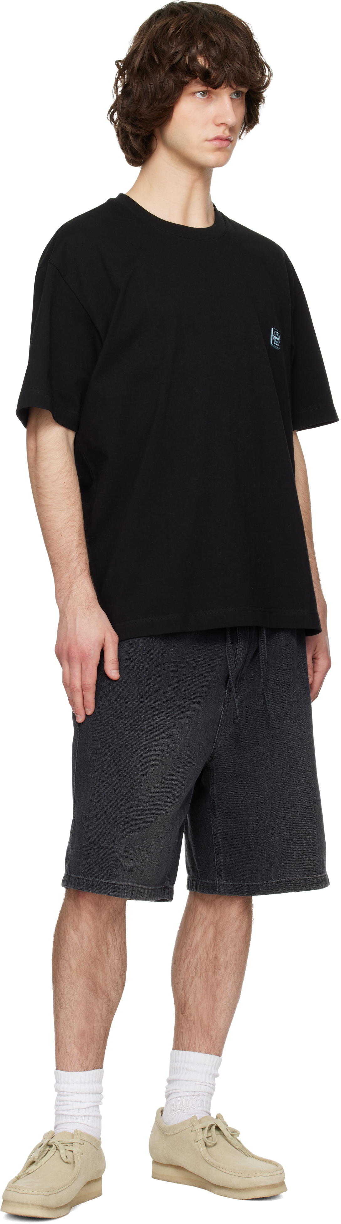 Black Butterfly Graphic Short-Sleeve T-shirt