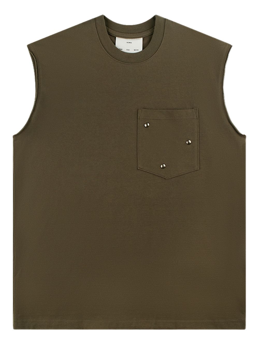 Arabesque-print tank top - Brown