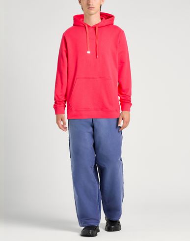 Man Sweatshirt Red Size XL Cotton, Elastane