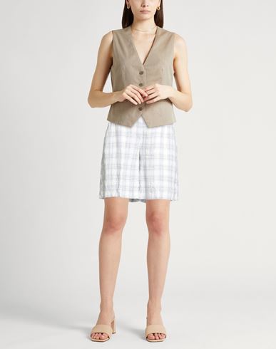 Woman Shorts & Bermuda Shorts White Size 2 Linen