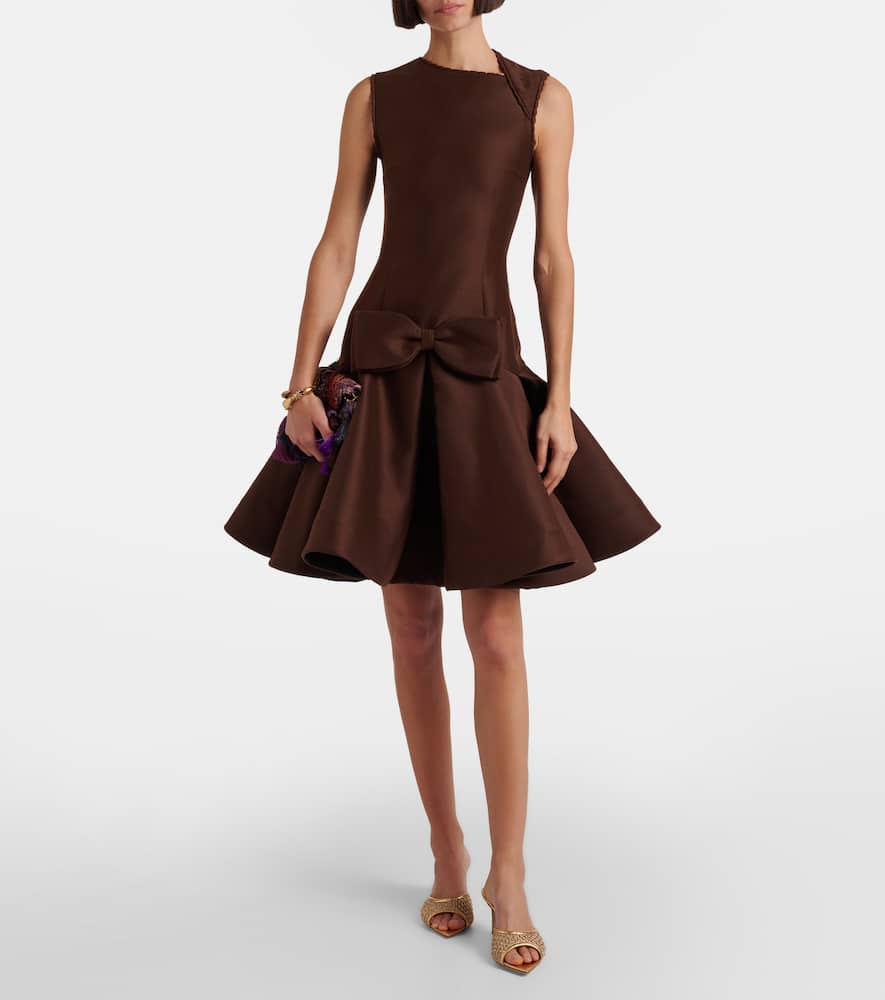 Sienna 70 metallic leather-trimmed mules