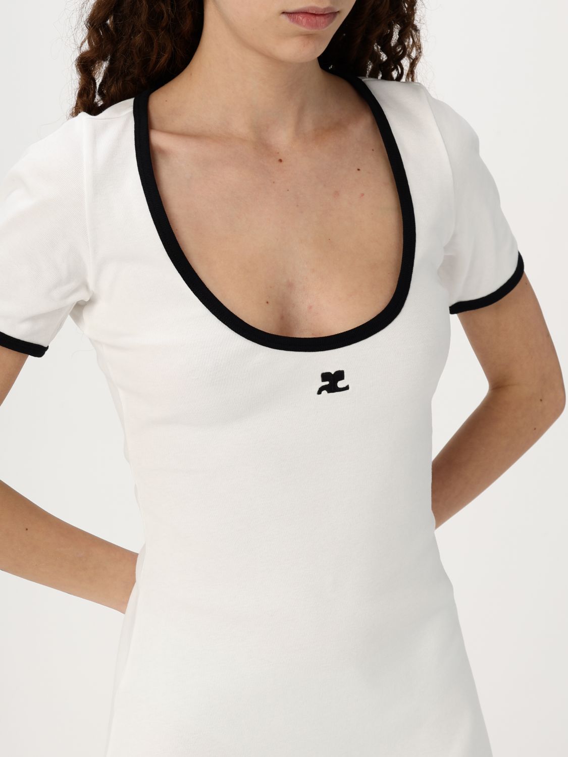 Dress COURRÈGES Woman color White