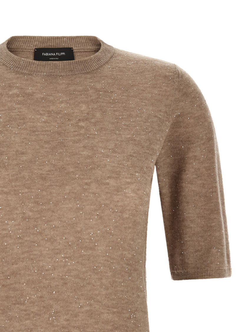 Fabiana Filippi - wool blend sweater crew neck design
