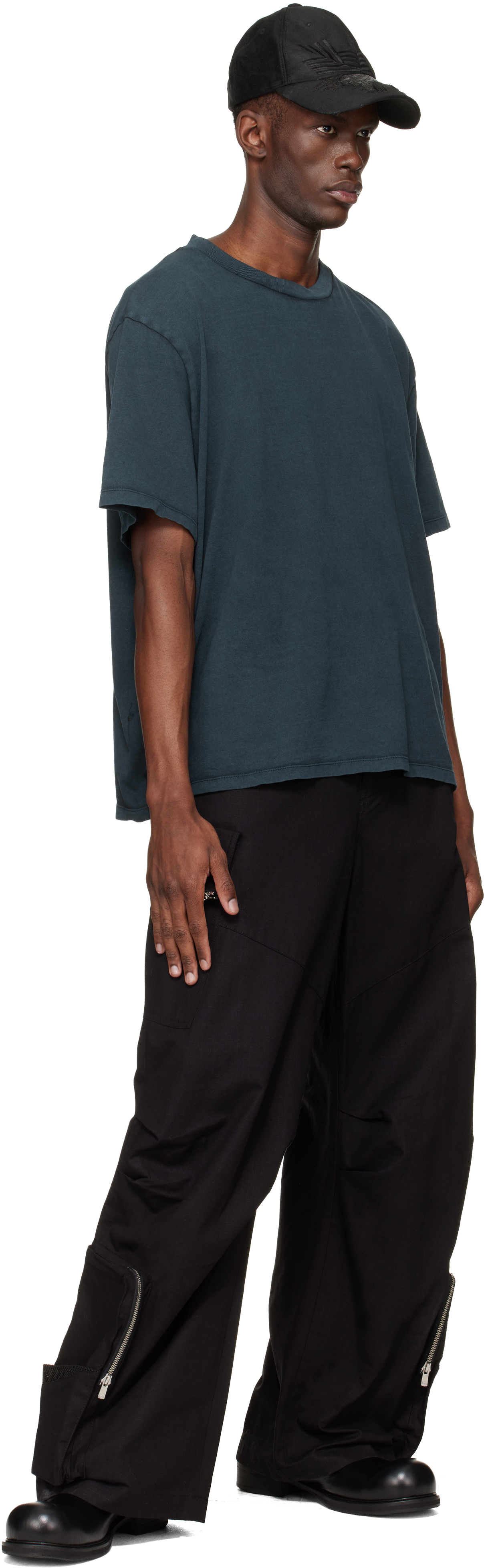 Black Engineer Cargo Pants