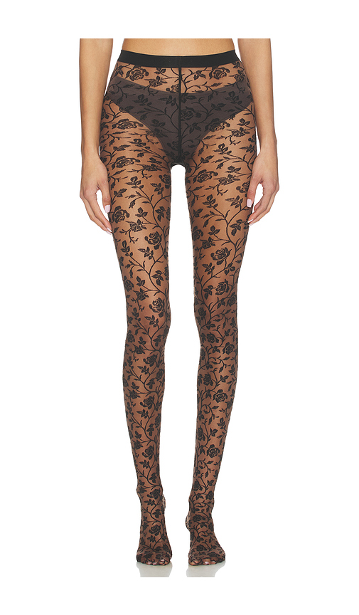 Wolford Rose Tights in Brown,Black. XS. Also in S