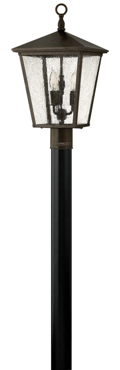 Regency Bronze LED Post Top Pier Mount from the Trellis Collection