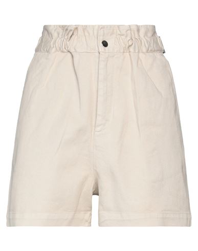 Woman Denim shorts Beige Size 2 Cotton, Elastane