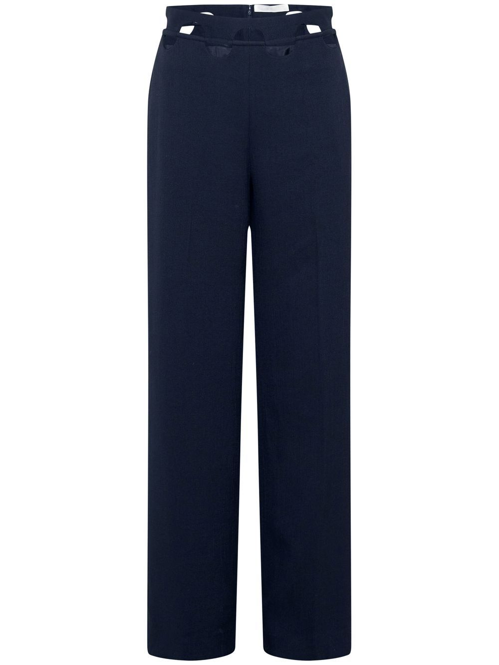 Hinge-seam straight trousers - Black