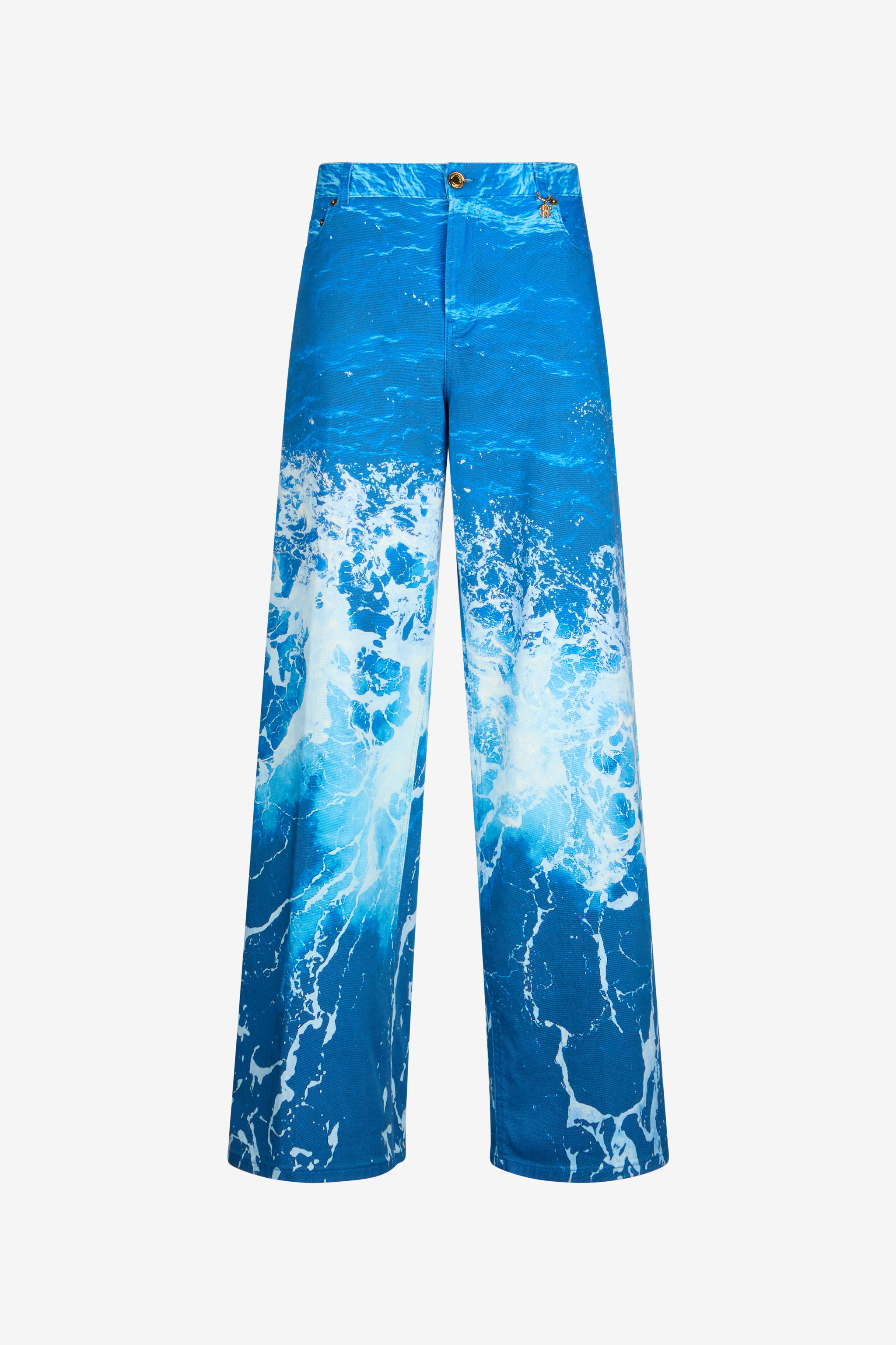 Stretto Di Messina Print Jeans