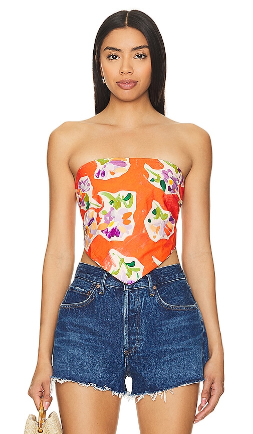 Rays for Days Ivy Top in Orange. L. Also in