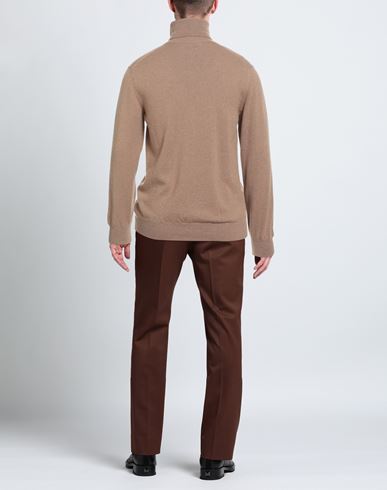 Man Turtleneck Camel Size 46 Cashmere