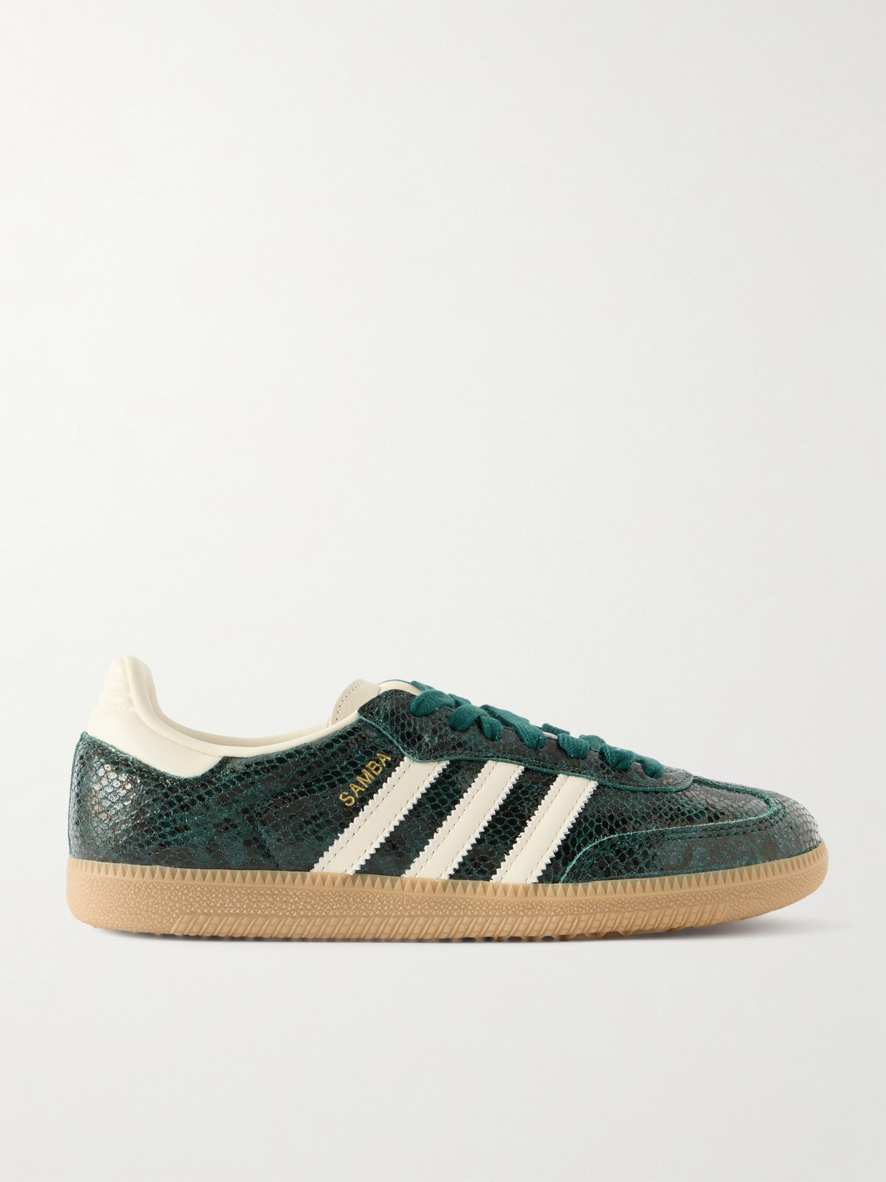 Samba Og Leather-trimmed Snake-effect Sneakers - Animal print