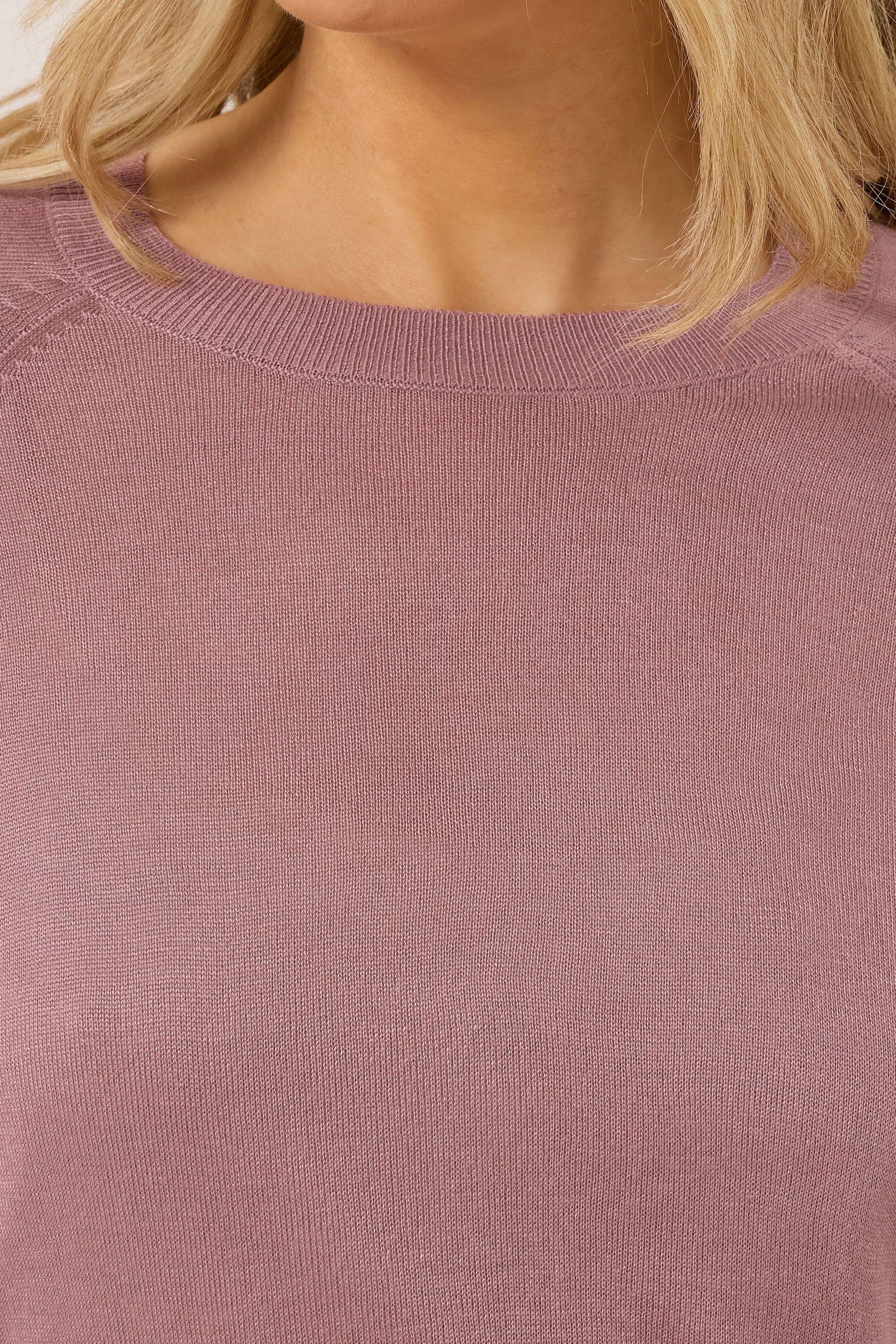 Long Tall Sally Tall Lightweight Jumper In Dusty Pink