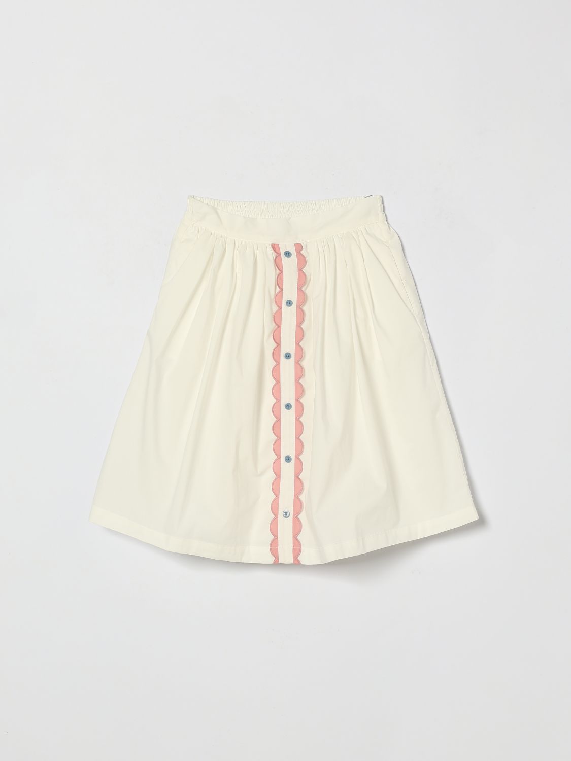 Skirt Kids color White