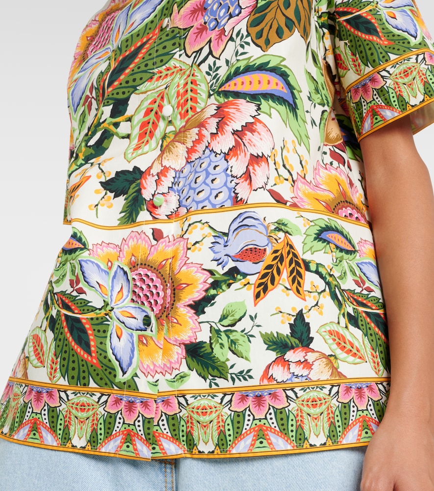 Floral cotton shirt