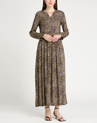 Woman Midi dress Purple Size 6 Viscose