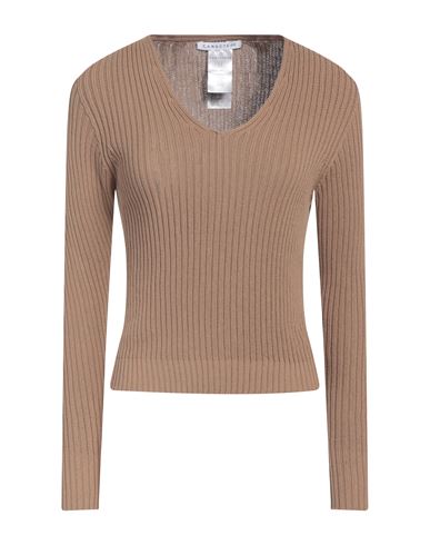 Caractère Woman Sweater Khaki Size 1 Cotton