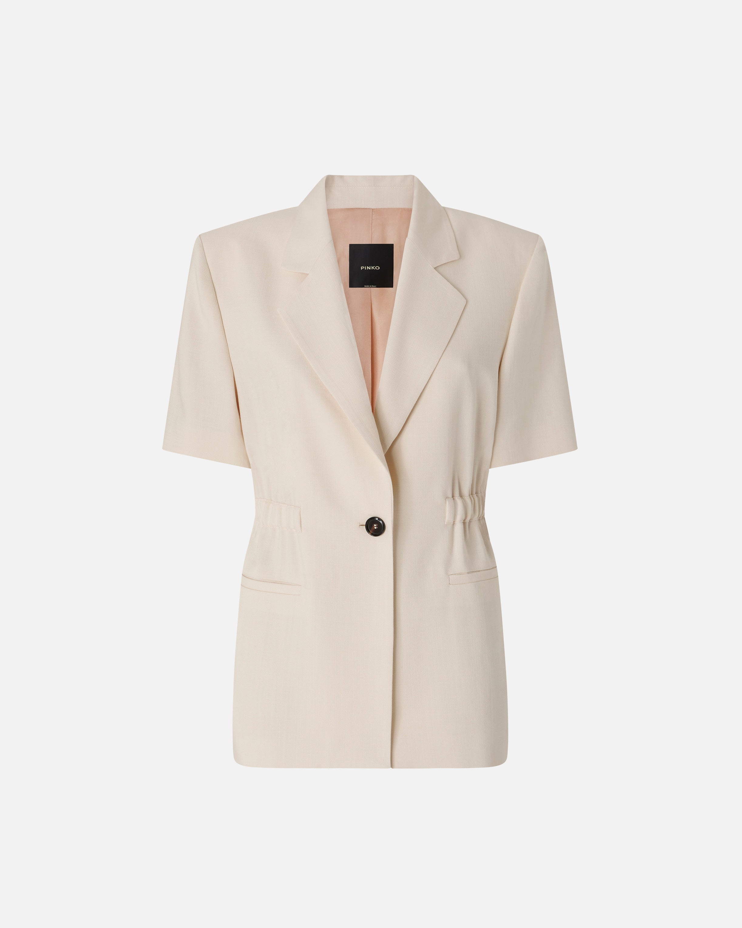 Short-sleeved jacket with elasticated waist - 36