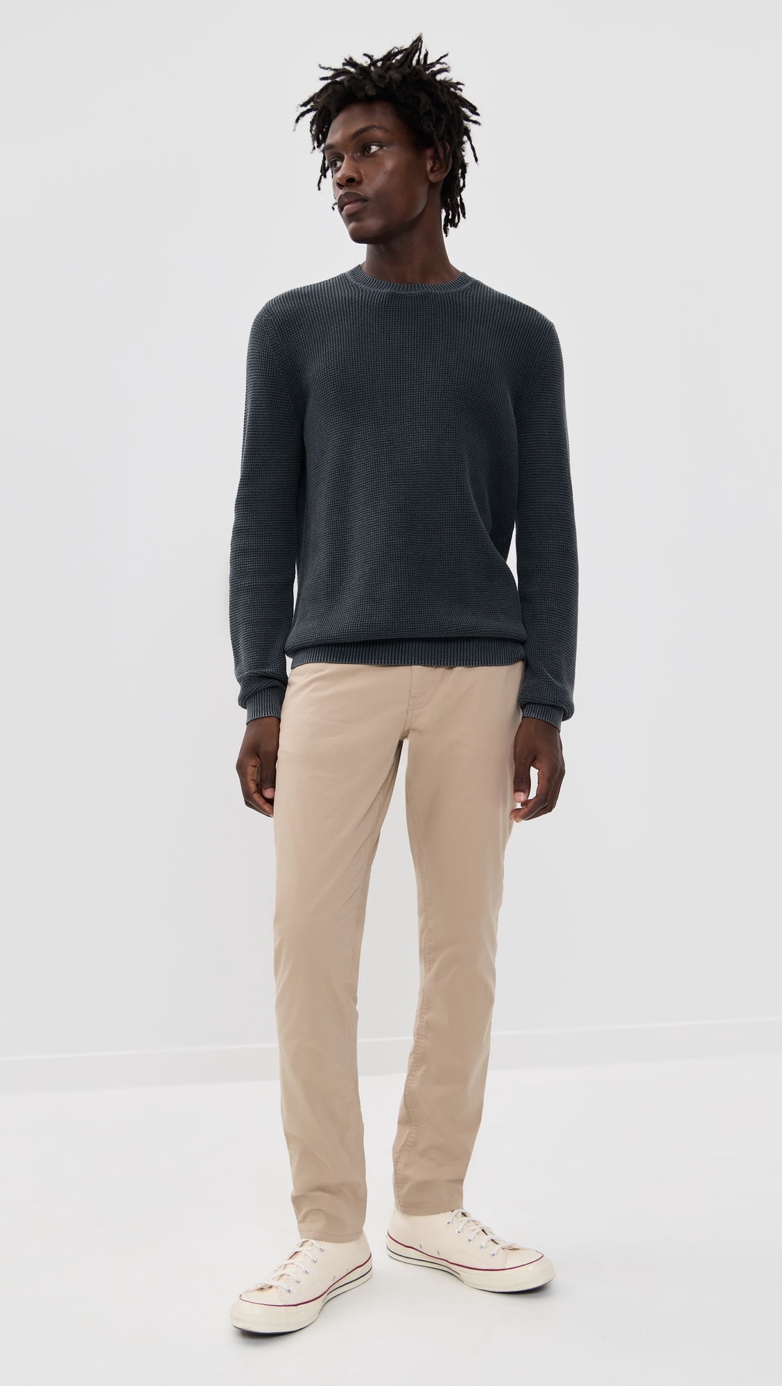 Sunwashed Crew Neck Sweater Faded Black