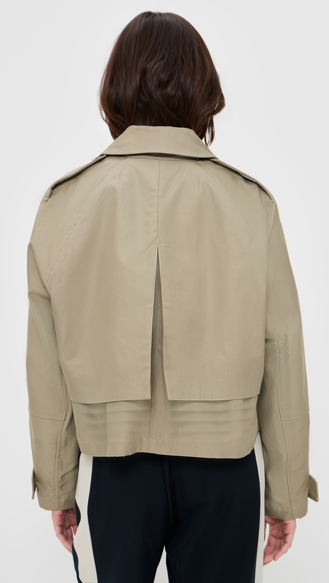 Jamie Cropped Trench Khaki