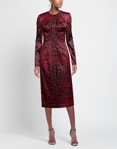 Woman Midi dress Burgundy