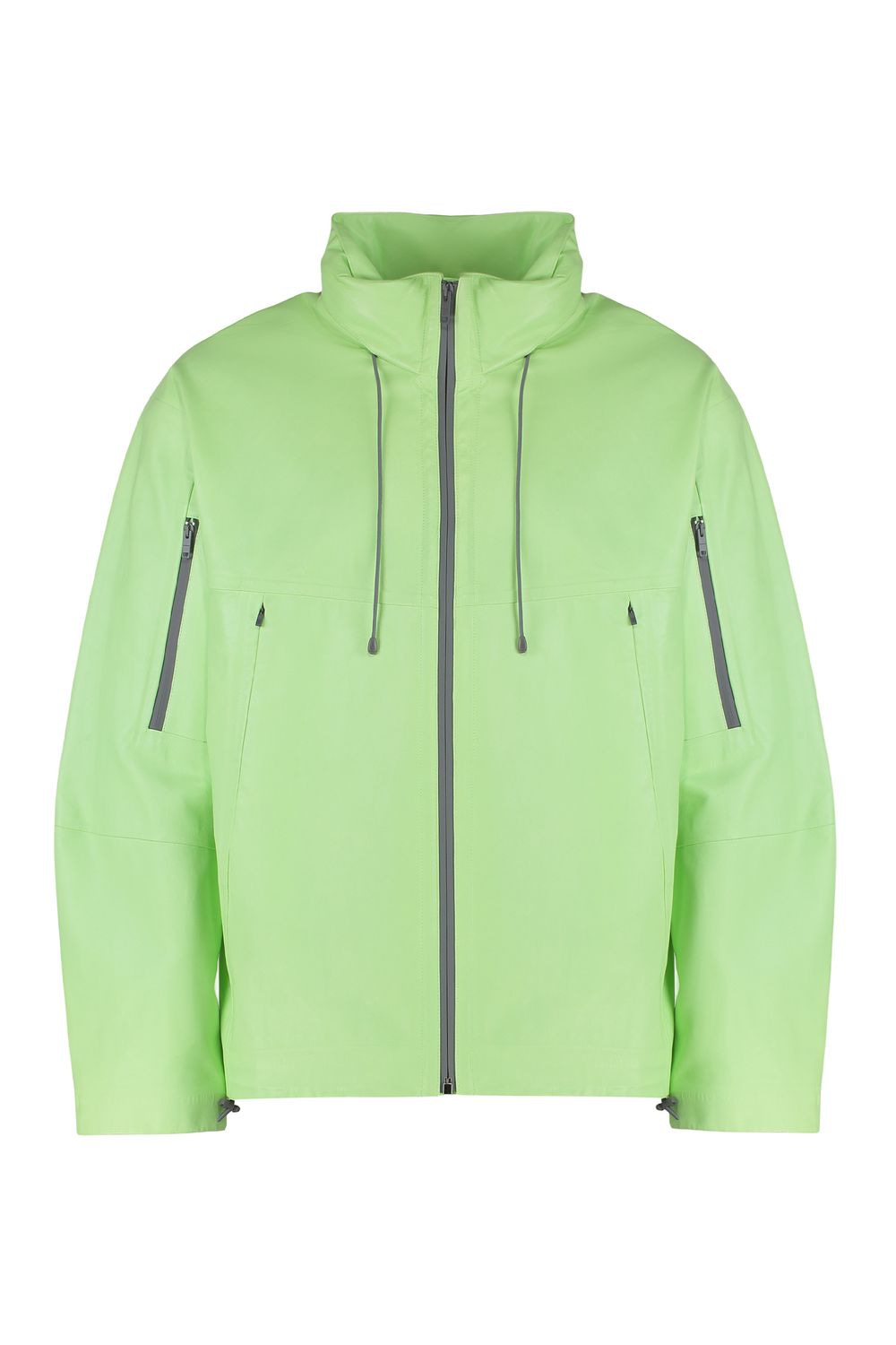 Leather Windbreaker Jacket