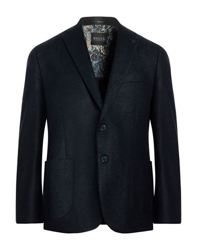 Man Blazer Midnight blue Size 36 Polyacrylic, Virgin Wool, Polyester