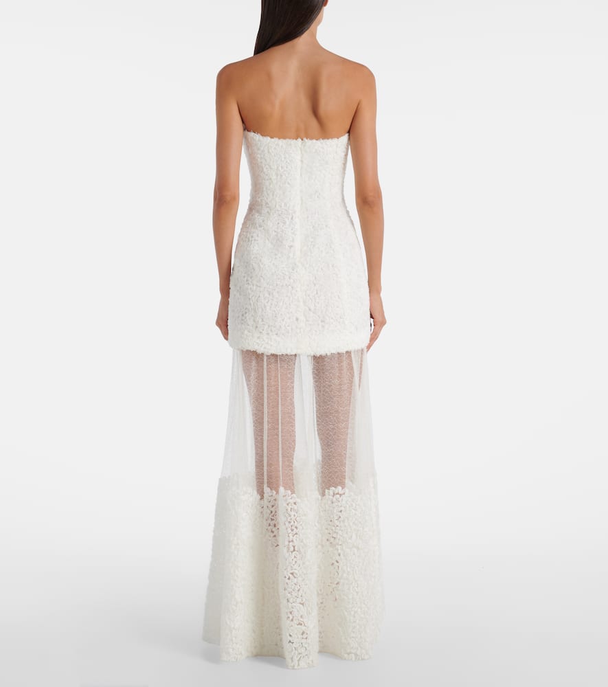 Marella chiffon bustier dress
