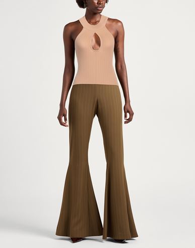 Woman Turtleneck Sand Size ONESIZE Viscose, Polyester