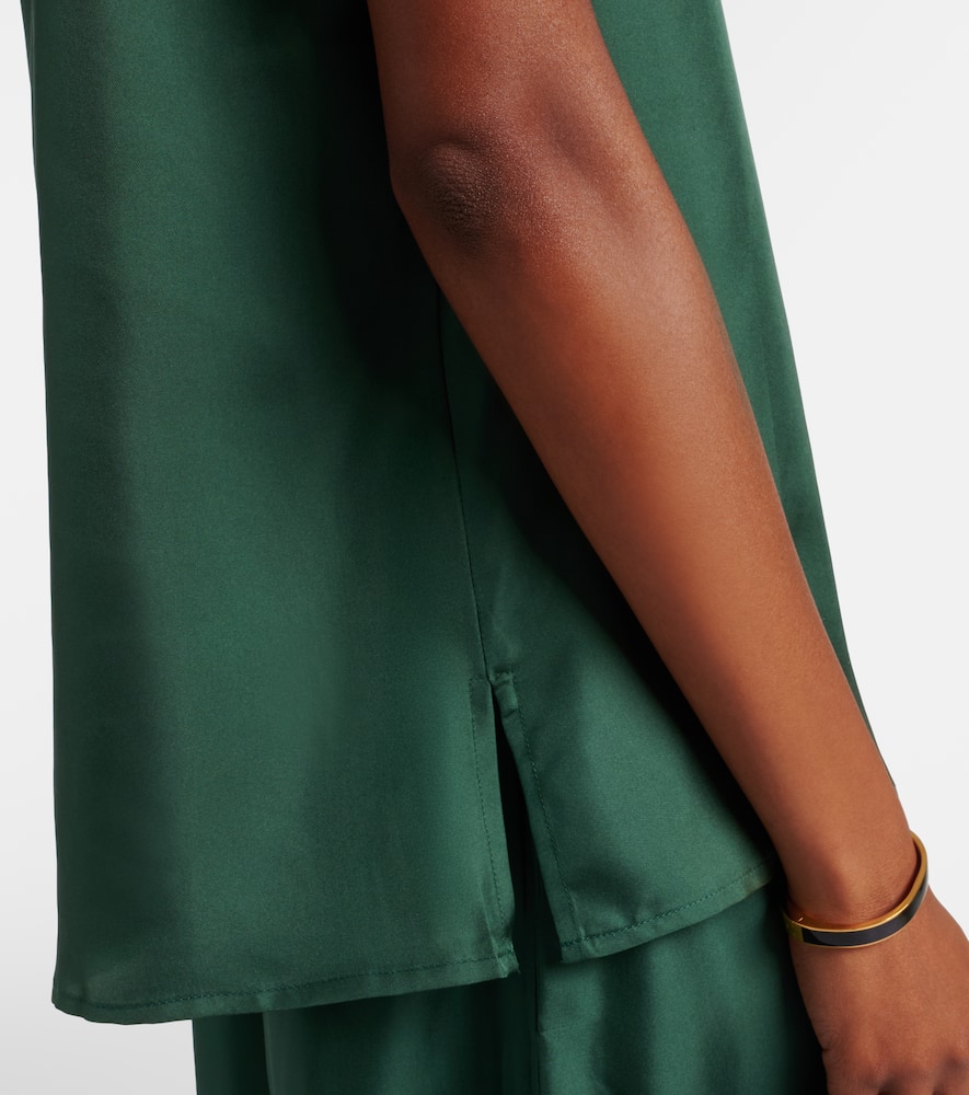 Trento silk twill tank top